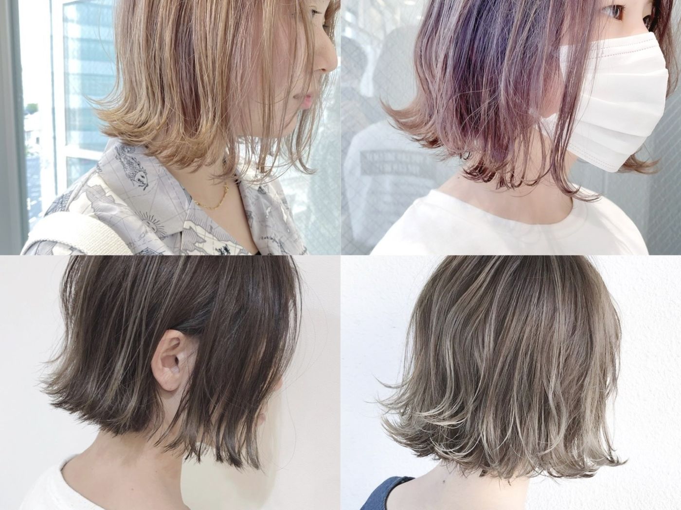 ▼《デザインカラー別》切りっぱなしボブに合うヘアカラーカタログ▼