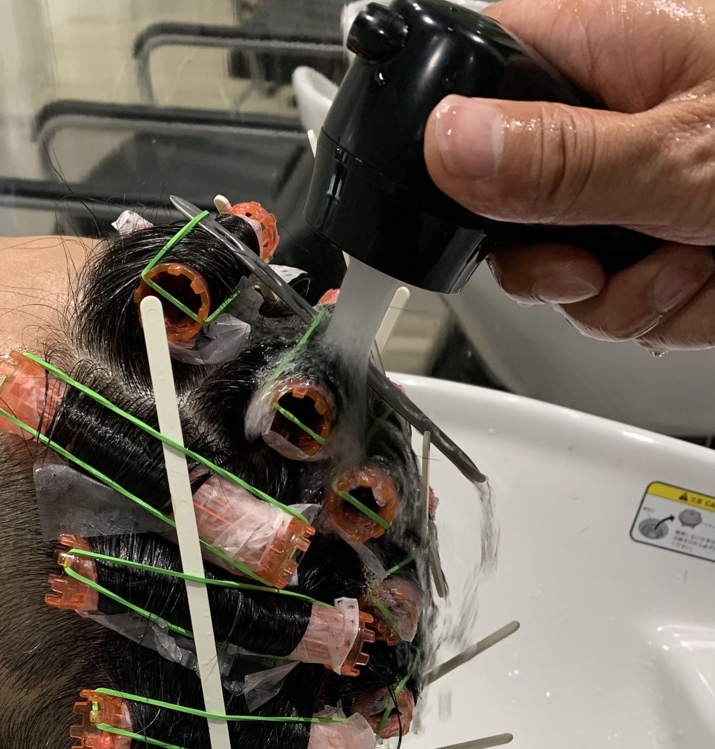 1剤を流しましょう!