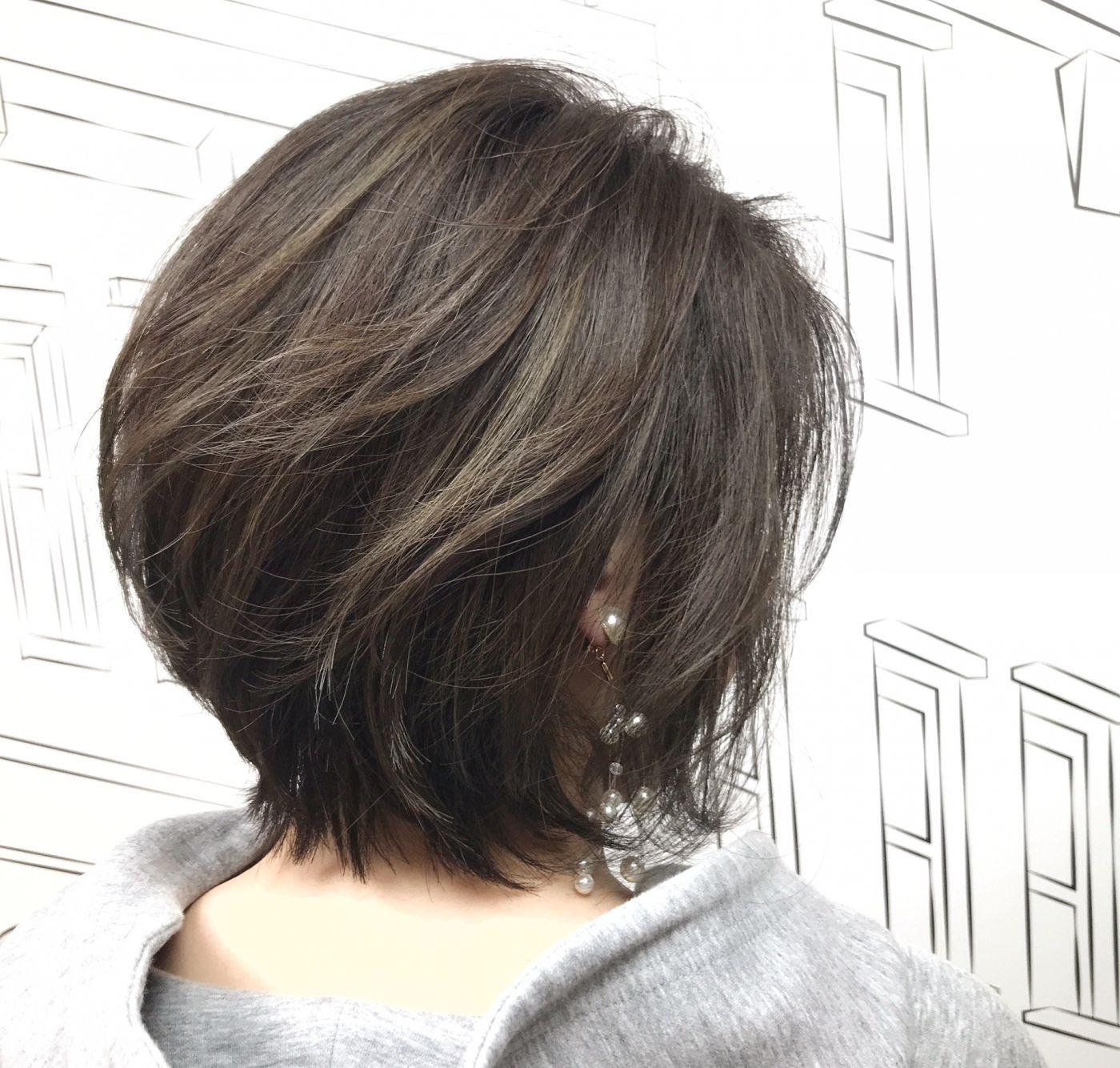 フォギーベージュ×外国人風ハイライト