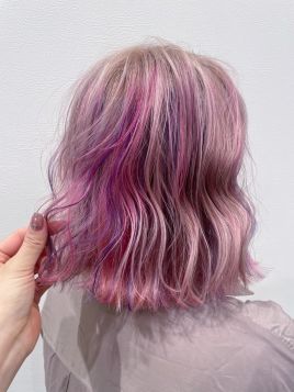 ミックスカラーメッシュピンク ラベンダー ヘアカタログ 美容室 Nyny イオン高の原店 藤田 佳乃 ヘアサロン 美容院 ニューヨークニューヨーク ミックスカラーメッシュピンク ラベンダー ヘアカタログ 美容室 Nyny イオン高の原店 藤田 佳乃 ヘアサロン 美容院 ニューヨークニューヨーク