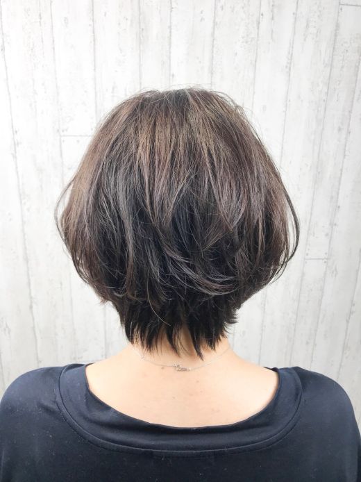 ふんわりトップショート ヘアカタログ 美容室 Nyny 伏見桃山店 小田 恵 ヘアサロン 美容院 ニューヨークニューヨーク