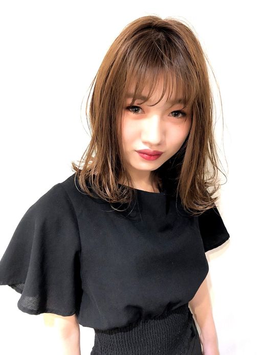 ミディアムボブ ヘアカタログ 美容室 Nyny 三宮本店 腰前 沙紀 ヘアサロン 美容院 ニューヨークニューヨーク