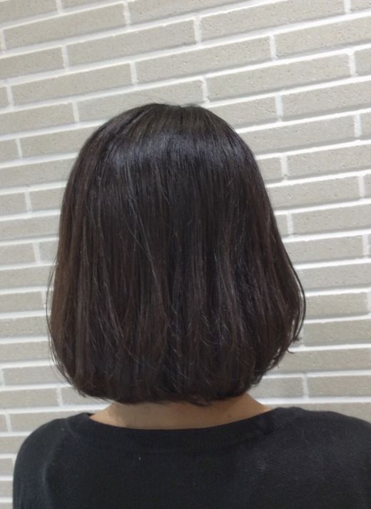 ひし形シルエットボブ ヘアカタログ 美容室 Nyny Mothers パピオス明石店 相原 歩 ヘアサロン 美容院 ニューヨークニューヨーク
