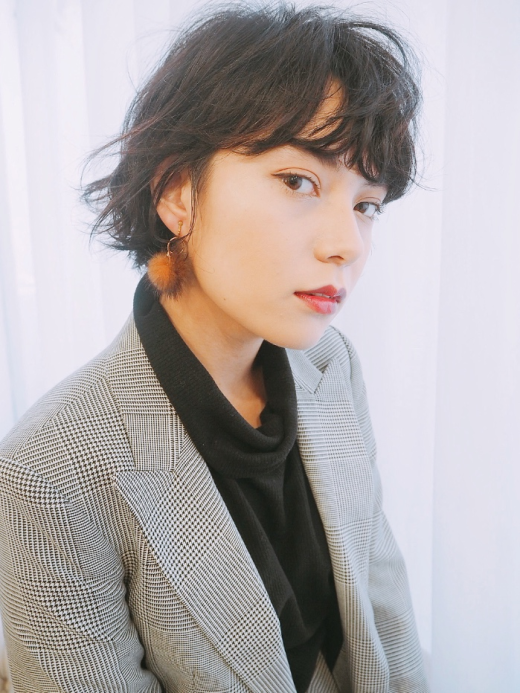 くせ毛を生かしたショートスタイル ヘアカタログ 美容室 Nyny 河原町三条店 平本 亜利沙 ヘアサロン 美容院 ニューヨークニューヨーク