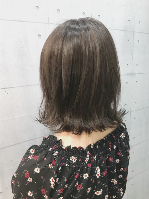 切りっぱなしボブ イルミナオーシャン ヘアカタログ 美容室 Nyny 新田辺店 高木 麻知子 ヘアサロン 美容院 ニューヨークニューヨーク