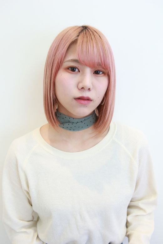 ピンクボブ ヘアカタログ 美容室 Nyny 姫路広畑店 野村 尚代 ヘアサロン 美容院 ニューヨークニューヨーク