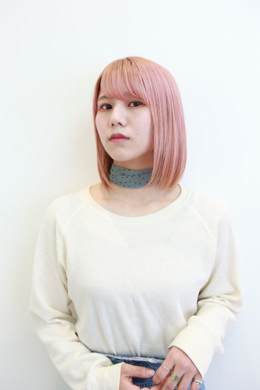 ピンクボブ ヘアカタログ 美容室 Nyny 姫路広畑店 野村 尚代 ヘアサロン 美容院 ニューヨークニューヨーク