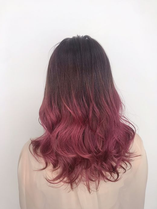 ストロベリーピンクグラデーション ヘアカタログ 美容室 Nyny 加古川店 岩破 瑞希 ヘアサロン 美容院 ニューヨークニューヨーク