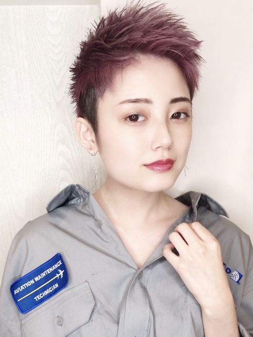 ジェンダーレスベリーショート ヌーディピンク ヘアカタログ 美容室 Nyny 大久保店 小田 佳紀 ヘアサロン 美容院 ニューヨークニューヨーク