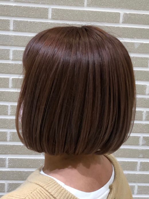 段差なしでも軽く柔らかに ハイライトありな艶ボブ ヘアカタログ 美容室 Nyny Mothers パピオス明石店 山北 咲子 ヘアサロン 美容院 ニューヨークニューヨーク