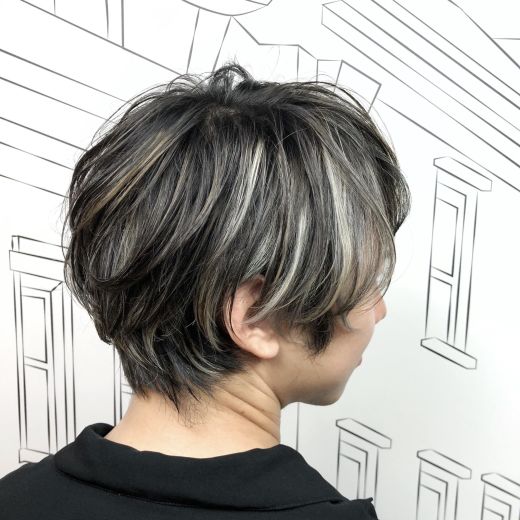 メンズコントラストハイライト ヘアカタログ 美容室 Nyny 梅田茶屋町店 平川 雅史 ヘアサロン 美容院 ニューヨークニューヨーク