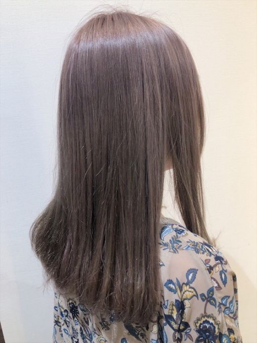 ラベンダーグレージュ ヘアカタログ 美容室 Nyny 新田辺店 福森 みずき ヘアサロン 美容院 ニューヨークニューヨーク