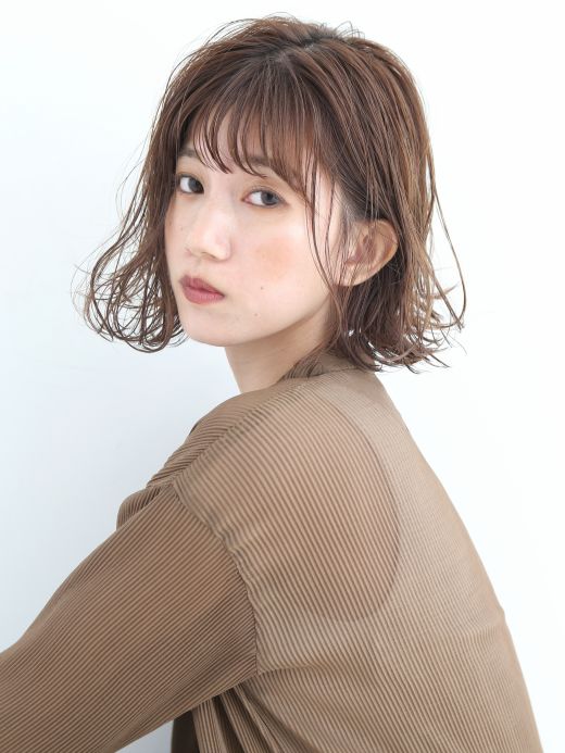 ボブ ゆるふわウェーブ ヘアカタログ 美容室 Nyny 樟葉店 前田 有梨花 ヘアサロン 美容院 ニューヨークニューヨーク