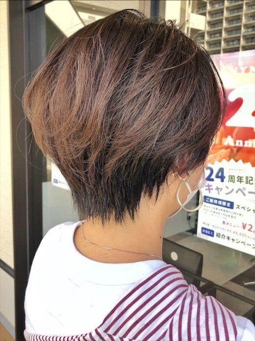 朝簡単セットショートボブ ヘアカタログ 美容室 Nyny イオンスタイル海老江店 﨑田 成人 ヘアサロン 美容院 ニューヨークニューヨーク