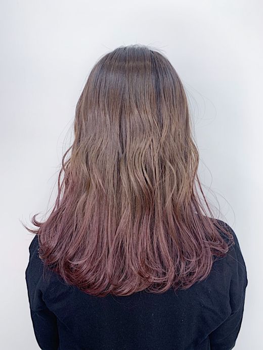 ピンクグラデーション ヘアカタログ 美容室 Nyny 加古川店 坂田 唯 ヘアサロン 美容院 ニューヨークニューヨーク