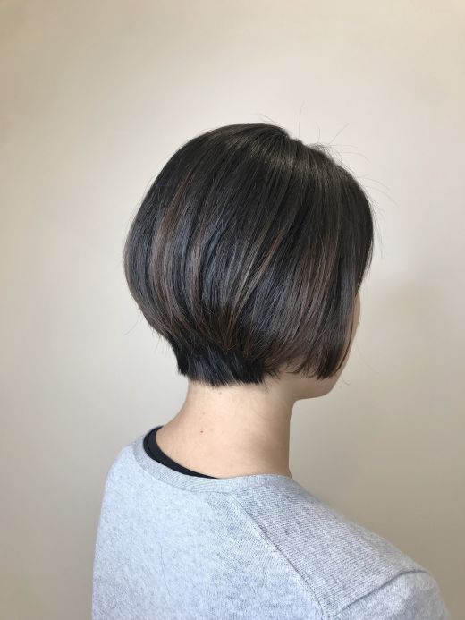 襟足スッキリショートボブ ヘアカタログ 美容室 Nyny 姫路広畑店 野村 尚代 ヘアサロン 美容院 ニューヨークニューヨーク