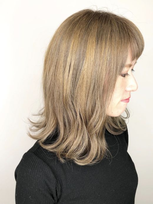 イルミナカラー ブリーチあり ハニーベージュカラー ヘアカタログ 美容室 Nyny 姫路本店 藤城 建太 ヘアサロン 美容院 ニューヨークニューヨーク