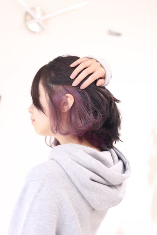 ラベンダーパープル インナーカラー ヘアカタログ 美容室 Nyny 山科店 松吉 純平 ヘアサロン 美容院 ニューヨークニューヨーク