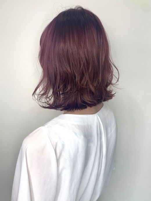 パープルピンクカラー ヘアカタログ 美容室 Nyny 加古川店 坂田 唯 ヘアサロン 美容院 ニューヨークニューヨーク