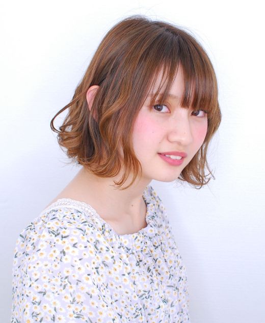 ボブ ゆるふわ巻き ヘアカタログ 美容室 Nyny 三宮駅前店 長井 麻帆 ヘアサロン 美容院 ニューヨークニューヨーク