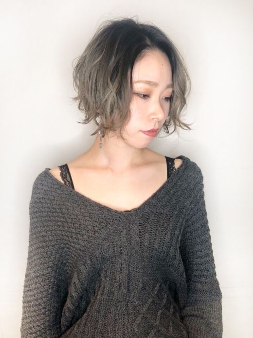 ショートでもできるメリハリグラデーションカラー ヘアカタログ 美容室 Nyny 河原町三条店 江副 桃子 ヘアサロン 美容院 ニューヨークニューヨーク