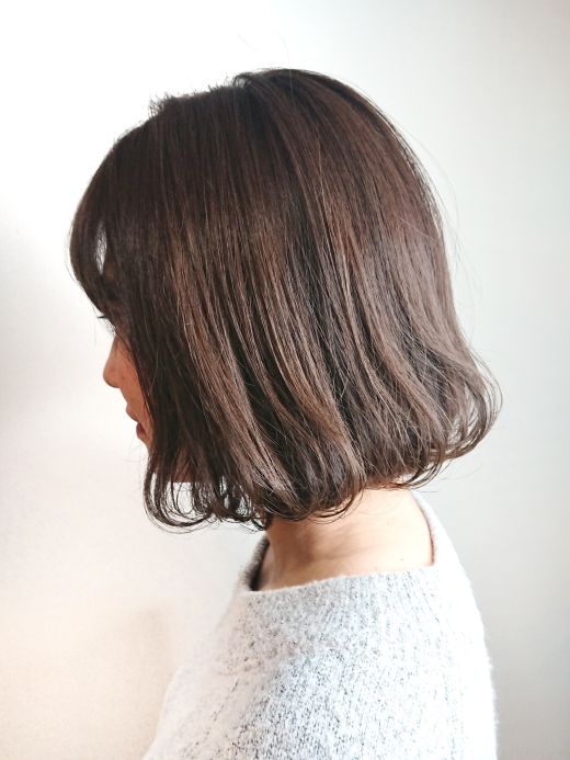 ナチュラルボブ ヘアカタログ 美容室 Nyny 樟葉店 前田 有梨花 ヘアサロン 美容院 ニューヨークニューヨーク