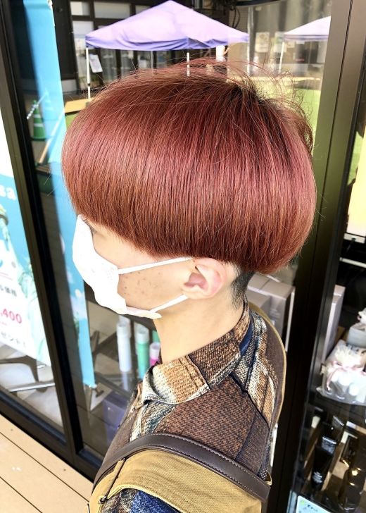 刈り上げマッシュ ピンクブラウン ヘアカタログ 美容室 Nyny イオンスタイル海老江店 江口 佳乃 ヘアサロン 美容院 ニューヨークニューヨーク 刈り上げマッシュ ピンクブラウン ヘアカタログ 美容室 Nyny イオンスタイル海老江店 江口 佳乃 ヘアサロン 美容院 ニューヨークニューヨーク