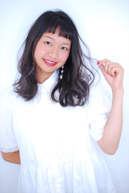 オン眉ラベンダーヘアー ヘアカタログ 美容室 Nyny 大久保店 松佐 友香梨 ヘアサロン 美容院 ニューヨークニューヨーク