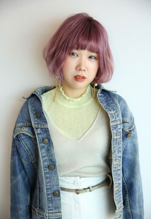 チェリーブロッサム ふわふわボブスタイル ヘアカタログ 美容室 Nyny 近鉄草津店 枦山 肇 ヘアサロン 美容院 ニューヨークニューヨーク