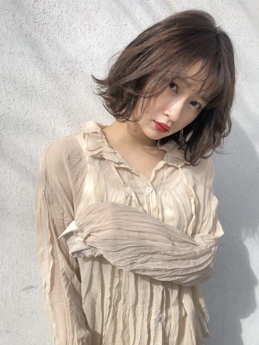 春っぽ外ハネふんわりボブ ヘアカタログ 美容室 Nyny 河原町三条店 江副 桃子 ヘアサロン 美容院 ニューヨークニューヨーク