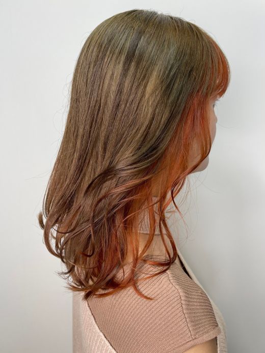 フェイスフレーミングインナーカラー Orange ヘアカタログ 美容室 Nyny 加古川店 宮川 華奈 ヘアサロン 美容院 ニューヨークニューヨーク フェイスフレーミングインナーカラー Orange ヘアカタログ 美容室 Nyny 加古川店 宮川 華奈 ヘアサロン 美容院 ニューヨークニューヨーク