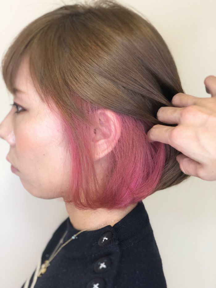 いつも同じ色 少し気分をかえてみたい そんな人にオススメ インナーカラー ポイントカラー コラム 美容室 Nyny 大久保店 門田 恭弥 ヘアサロン 美容院 ニューヨークニューヨーク