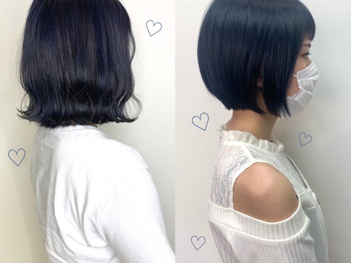 旬のヘアカラー ネイビー ブルーブラックってどう違うの コラム 美容室 Nyny 加古川店 坂田 唯 ヘアサロン 美容院 ニューヨークニューヨーク