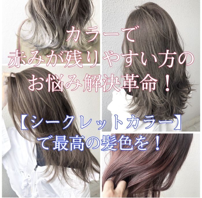 赤みが強くてアッシュにならないお悩みの方 シークレットカラー をお試しください コラム 美容室 Nyny 大久保店 小田 佳紀 ヘアサロン 美容院 ニューヨークニューヨーク