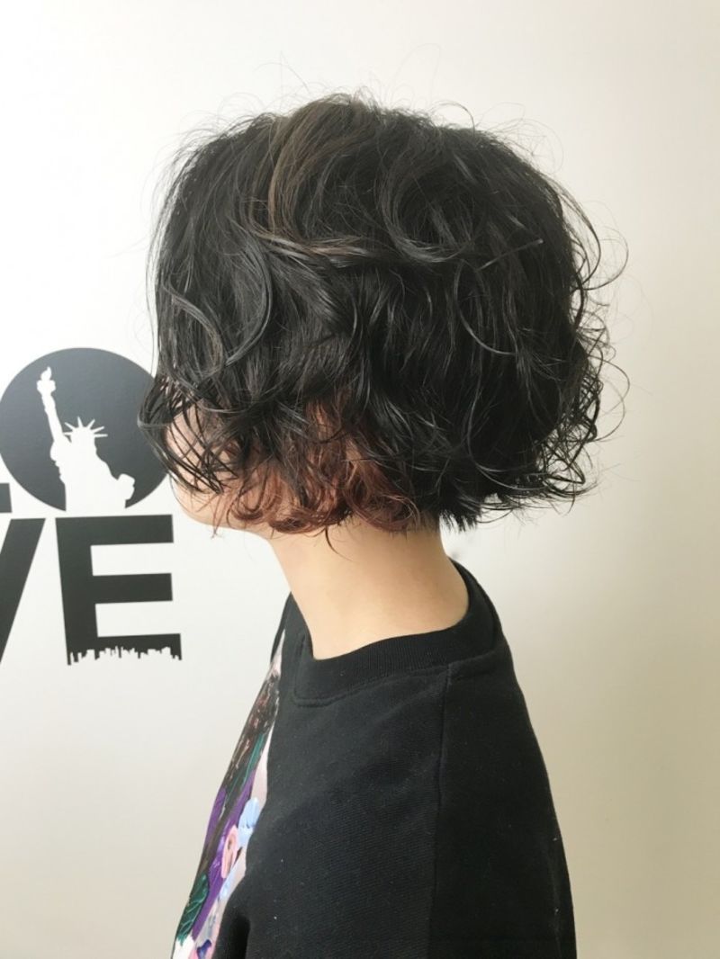【デザインカラー】ウェットパーマスタイル｜ヘアカタログ 美容室 NYNY 姫路広畑店 湯浅 了一｜ヘアサロン・美容院｜ニューヨークニューヨーク