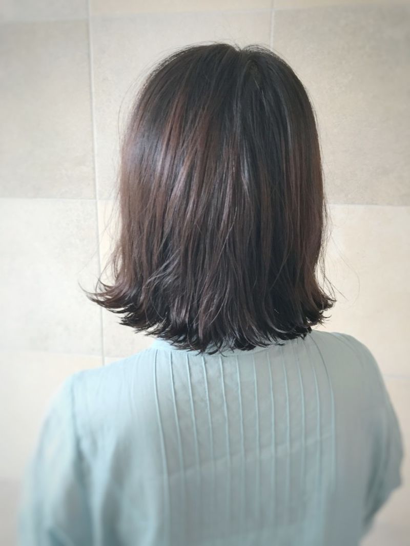 外ハネボブ｜ヘアカタログ 美容室 NYNY 伏見桃山店 小田 恵｜ヘアサロン・美容院｜ニューヨークニューヨーク