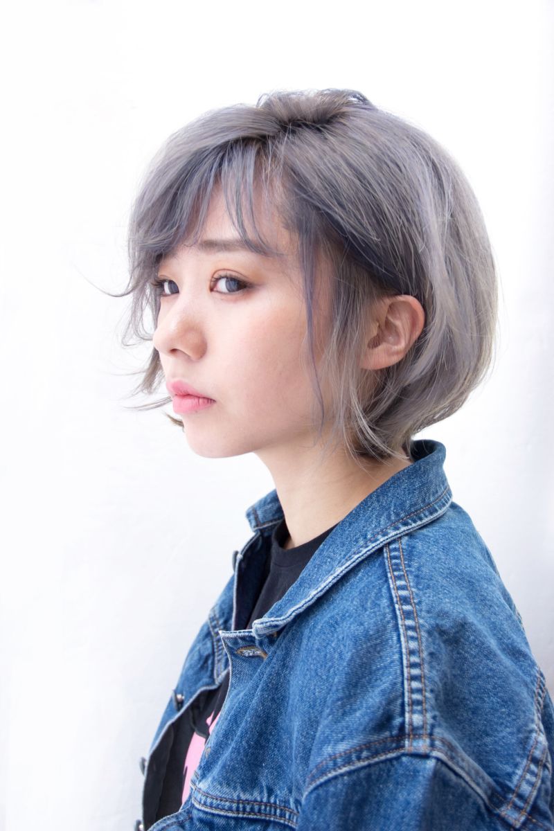 シルバーグレージュボブ｜ヘアカタログ 美容室 NYNY 大久保店 門田 恭弥｜ヘアサロン・美容院｜ニューヨークニューヨーク