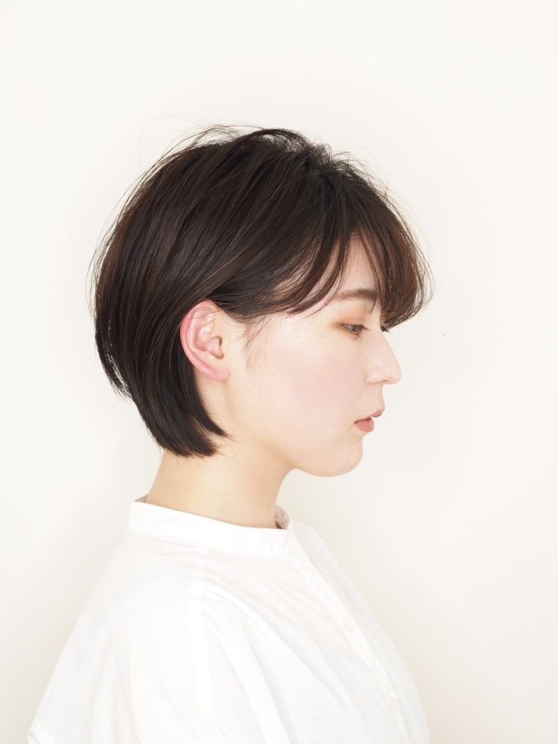 大人っぽく柔らかい印象になるショートヘア ヘアカタログ 美容室 Nyny 大久保店 大川 せり ヘアサロン 美容院 ニューヨークニューヨーク