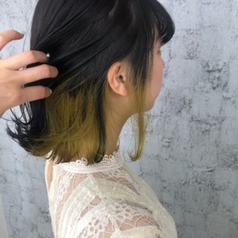 外ハネボブ イエロー ヘアカタログ 美容室 Nyny 守口店 清水 理恵 外ハネボブ イエロー ヘアカタログ 美容室 Nyny 守口店 清水 理恵