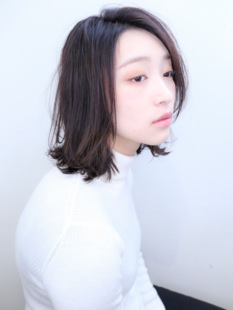 Nyny 伸ばしかけルーズロブヘア ヘアカタログ 美容室 Nyny 三宮店 Nyny 伸ばしかけルーズロブヘア ヘアカタログ 美容室 Nyny 三宮店