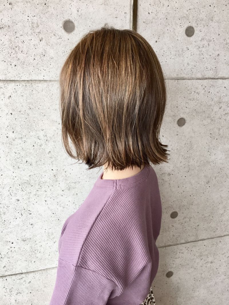 切りっぱなし外ハネボブ｜ヘアカタログ 美容室 NYNY 松井山手店 足立 磨咲｜ヘアサロン・美容院｜ニューヨークニューヨーク