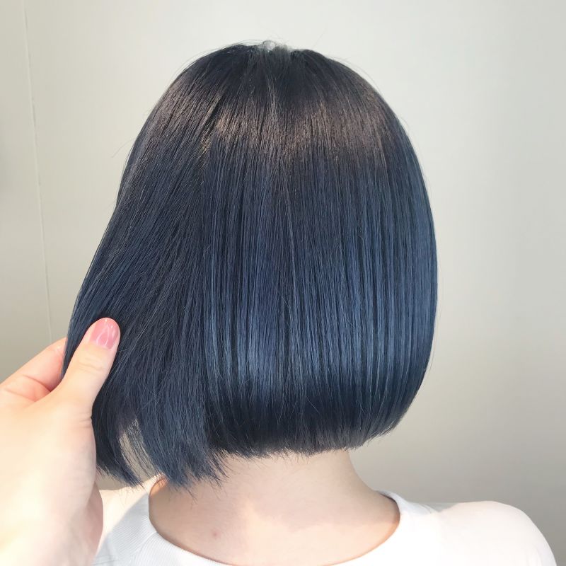 ミニボブ×ブルーブラック（＊12）｜ヘアカタログ 美容室 NYNY 河原町三条店 出口 彩夏｜ヘアサロン・美容院｜ニューヨークニューヨーク