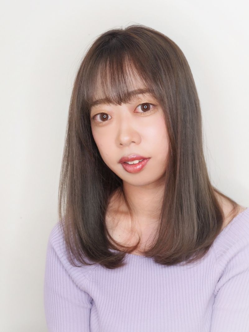 セミロングワンカールボブ ヘアカタログ 美容室 Nyny 大久保店 大川 せり ヘアサロン 美容院 ニューヨークニューヨーク