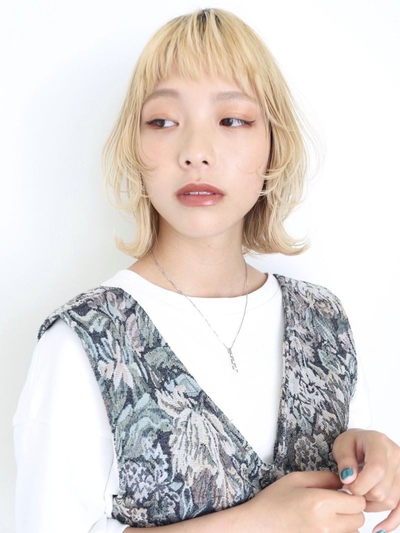 wolf cut × blonde hair｜ヘアカタログ 美容室 NYNY 三宮店 桑原 日花理｜ヘアサロン・美容 ...