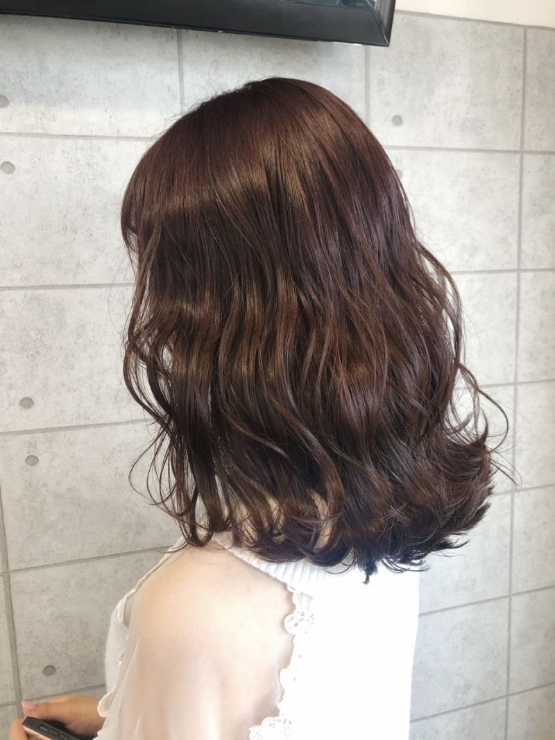 ピンクブラウン 26 ヘアカタログ 美容室 Nyny 河原町opa店 井上