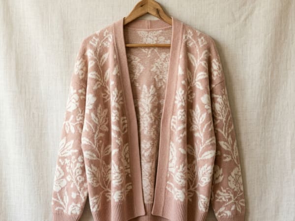 Floral Knit Women Cardigan