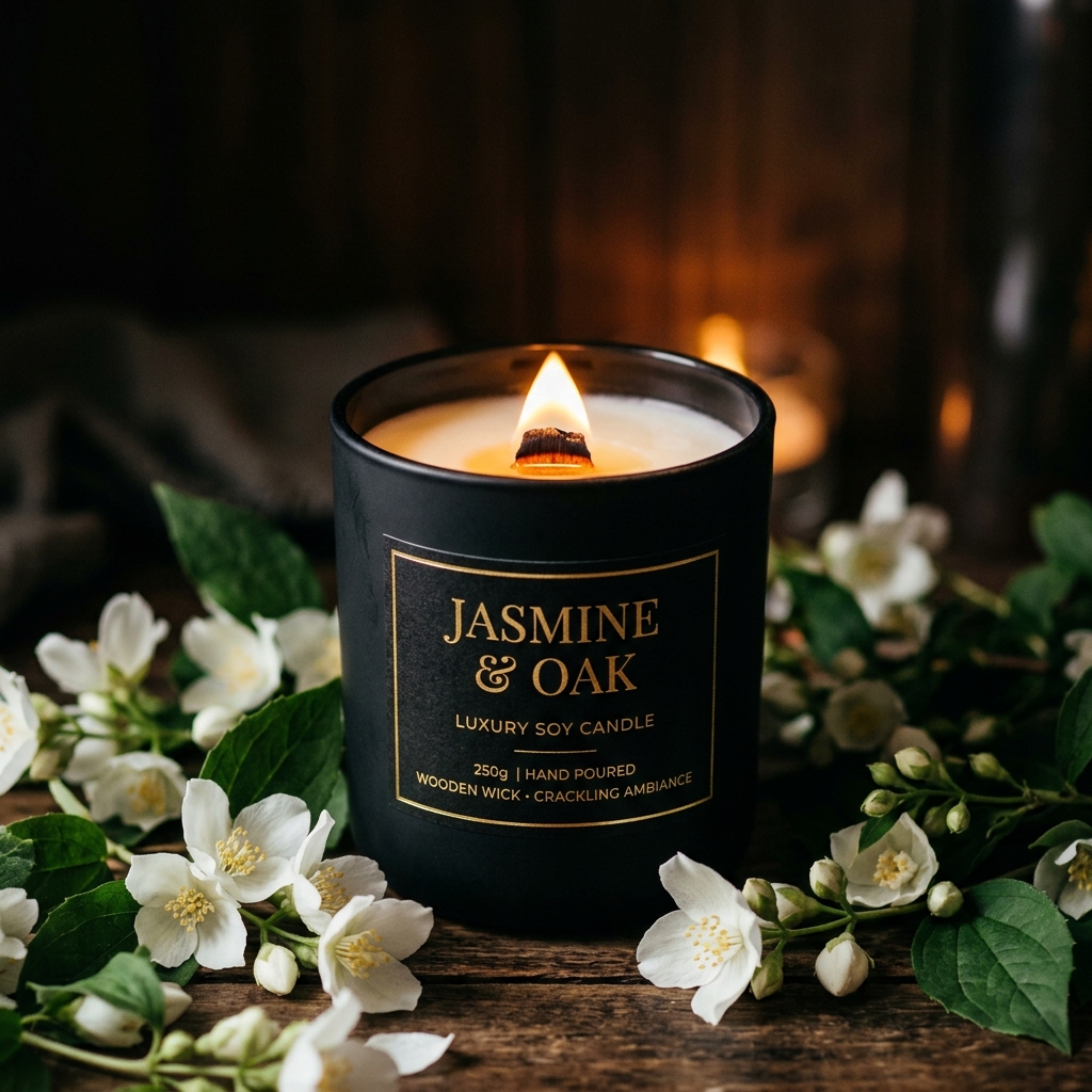 Bloom & Petal โ Mogra Rose Candle
