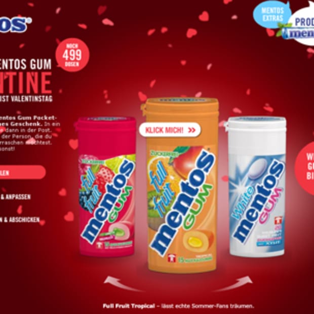 Mentos Gum Pocket Dose – Microsite