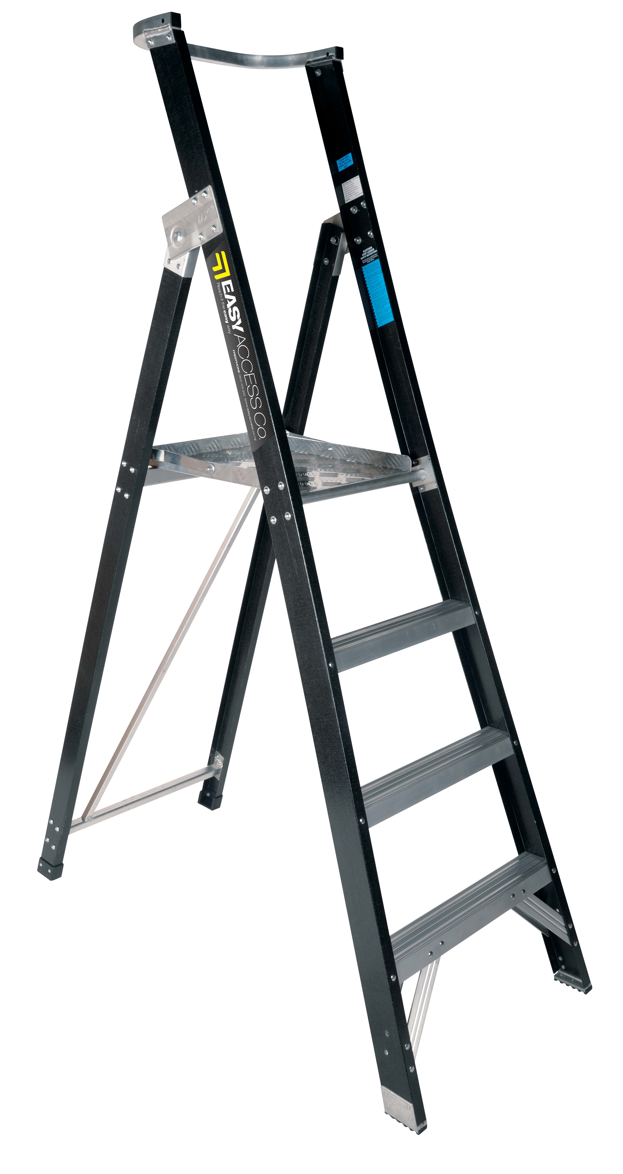 Fenz Ladder Platform Easy Access Fibreglass Platform Ladder 4 Step (Each) for sale - NZ ...