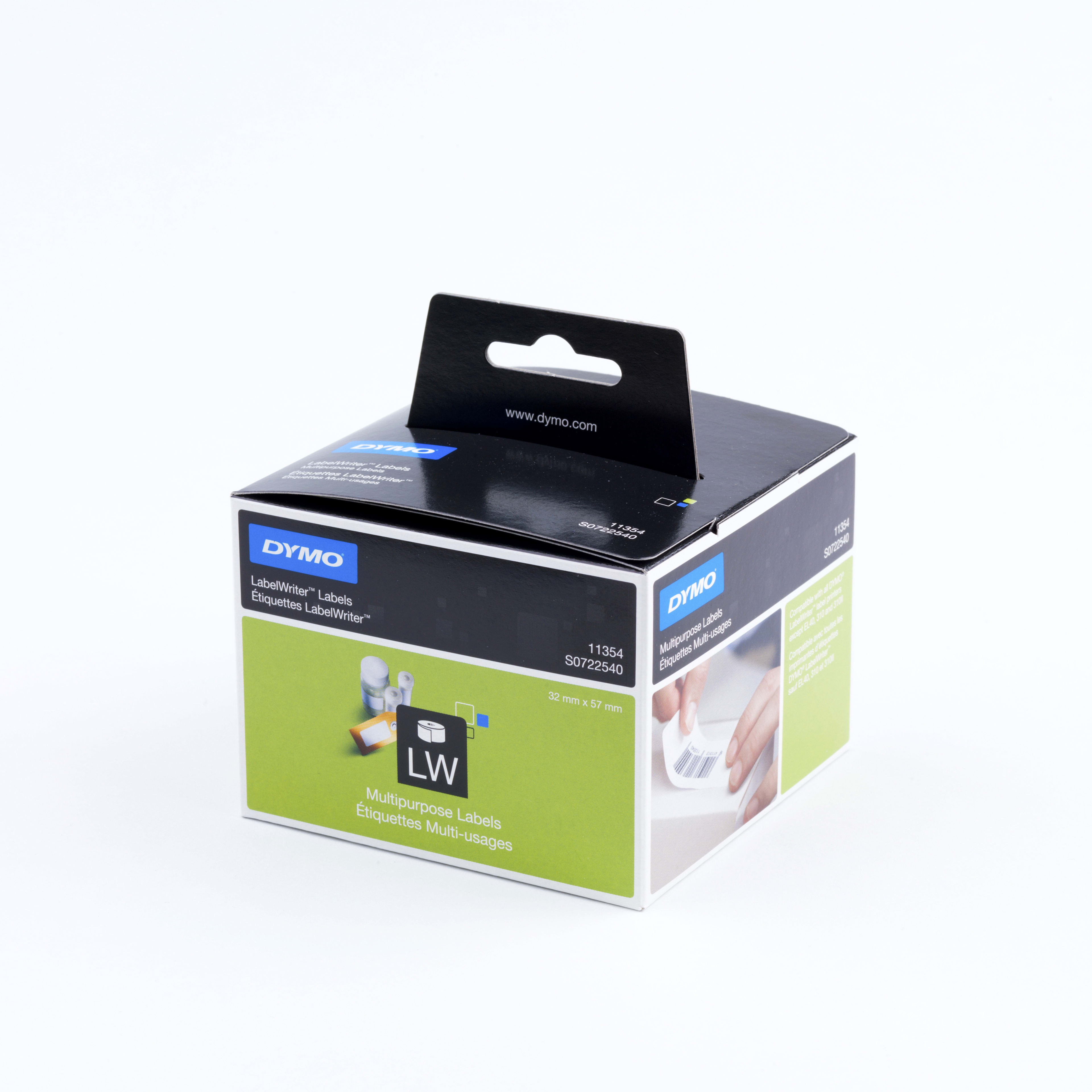 Dymo LW Multi-Purpose Rectangle Labels-57mm x 32mm-1000 Labels-Pack for ...